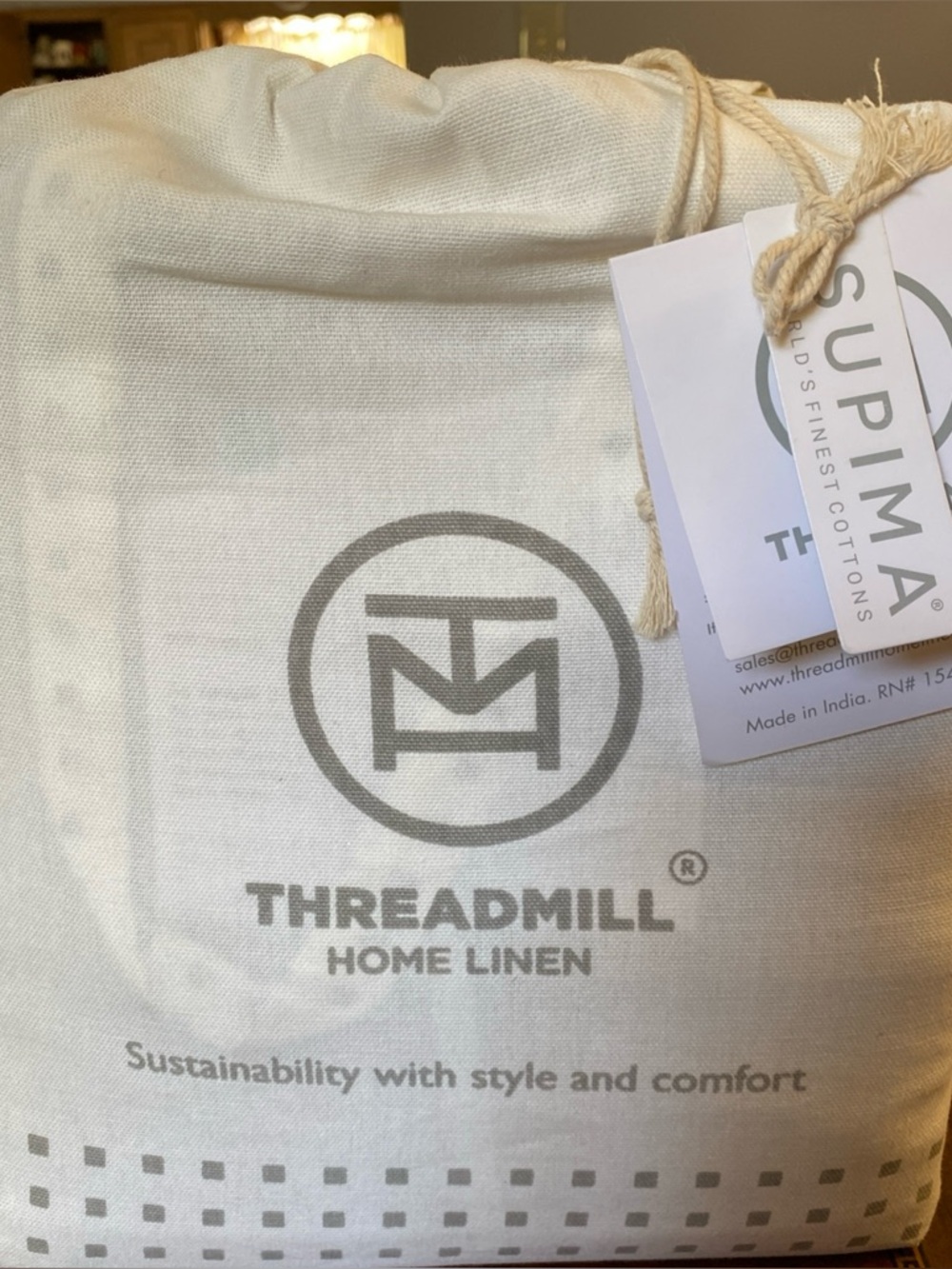 THREADMILL Home Linen Sage Bedding Set Supima Cotton 1200 Thread Count King